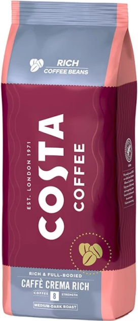 Kawa ziarnista Costa Coffee Crema Rich 1 kg (KIHCFFKZI0007) - obraz 2