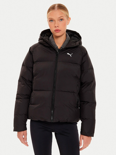 Акція на Куртка демісезонна з капюшоном жіноча Puma Poly Puffer Jacket 62648901 XL Чорна від Rozetka