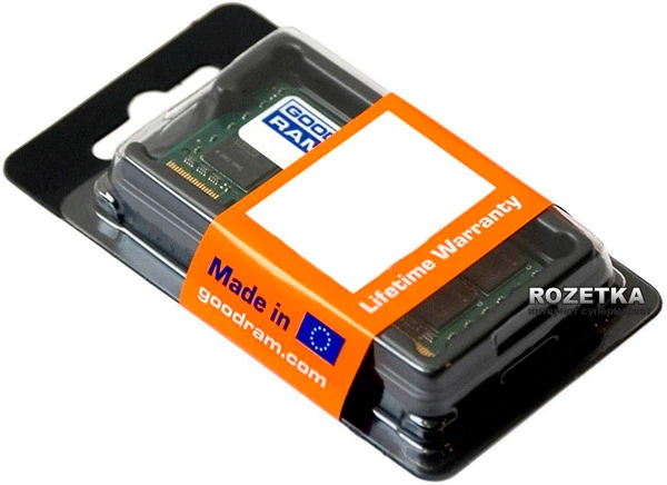 Оперативна пам'ять Goodram SODIMM DDR3-1600 4096MB PC3-12800