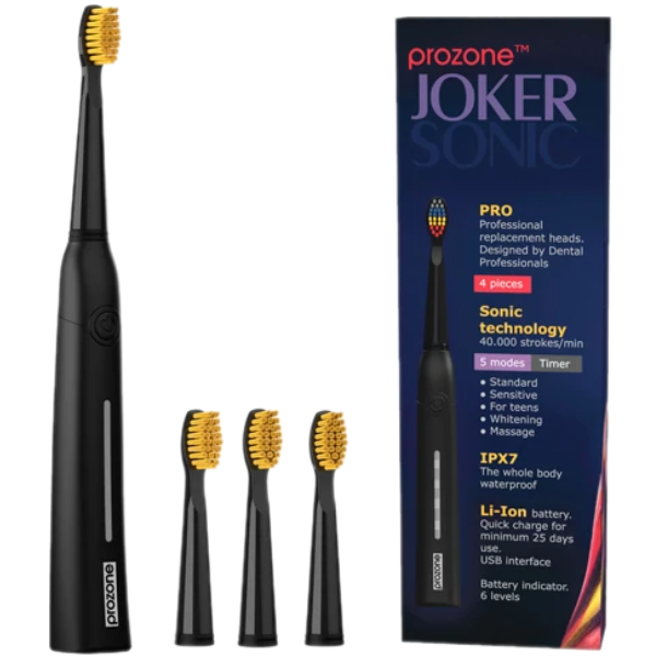 Зубна щітка ProZone JOKER Classic Yellow (Black) - Фото 1 Зубна щітка ProZone JOKER Classic Yellow (Black) - зображення 1