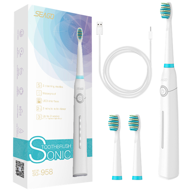 Зубная щетка Seago SG-958 White Звуковая – фото, отзывы, характеристики ...