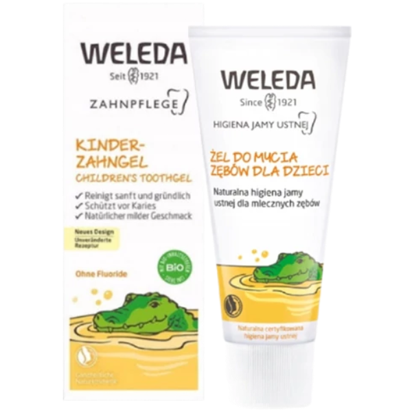 Гель WELEDA для дітей з календулою без фтору (50 мл.) - Фото 1 Гель WELEDA для дітей з календулою без фтору (50 мл.) - зображення 1