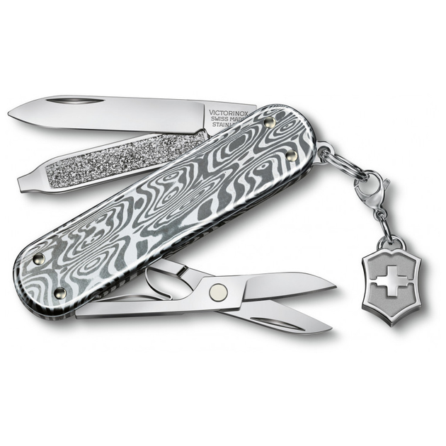 Нож Victorinox Classic SD Brilliant Damast + брелок-лого (m416491) - изображение 1