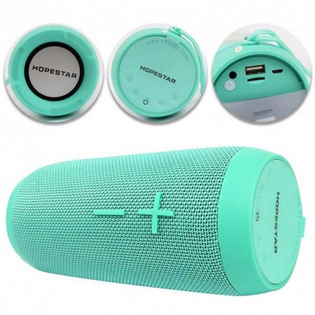 Портативная беспроводная Bluetooth колонка Hopestar P7 mint - Фото 1 Портативная беспроводная Bluetooth колонка Hopestar P7 mint - изображение 1