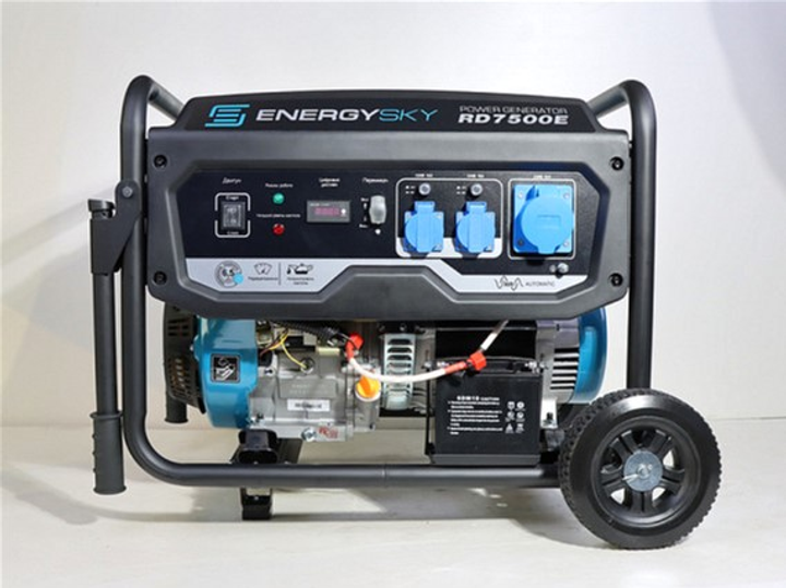 Генератор бензиновый ENERGY SKY RD7500E 6/6.5 кВт электрический пуск AVR - изображение 2