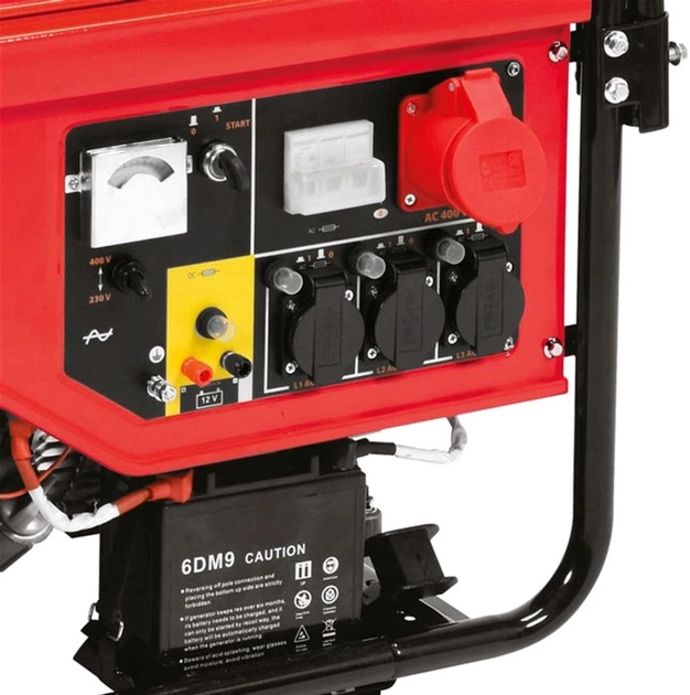 Generator benzynowy YATO 4.25/5.5 kW 230/380 V 1-3 fazy 25 l (1.1 l oleju) z blokiem przepięciowym AVR (YT-85460)   - obraz 2