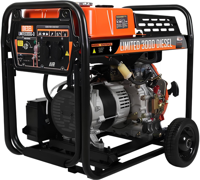 Генератор дизельный GENERGY Limited 3000D 2.8/3 кВт электрический пуск AVR (240332090) - изображение 1