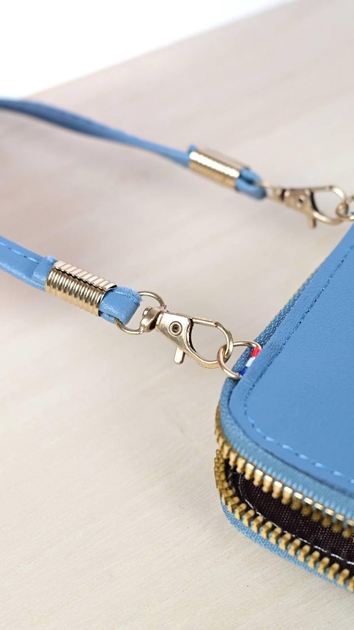 Кошелек клатч No brand 487 женский голубой - изображение 3