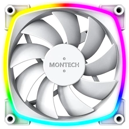 Набір вентиляторів Montech AX120 PWM 3 in 1 White - зображення 3