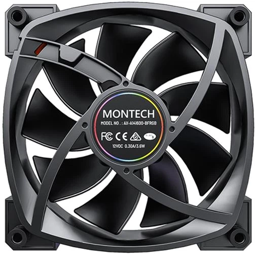 Вентилятор Montech AX140 PWM Black - зображення 5
