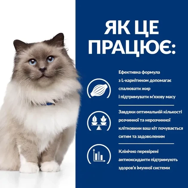 Сухой корм для кошек Hill's Prescription Diet r/d для снижения веса с курицей 3 кг - изображение 2