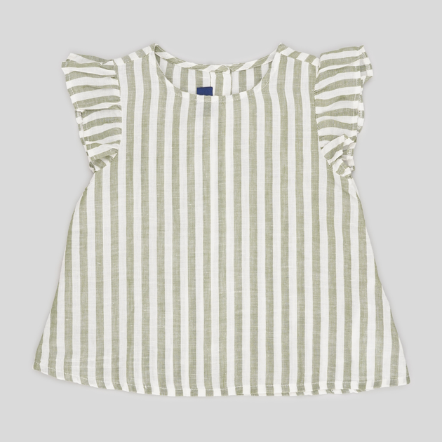 Детская льняная блузка для девочки Chicco 66595-063 86 см Комбинированная (8059609919253) 