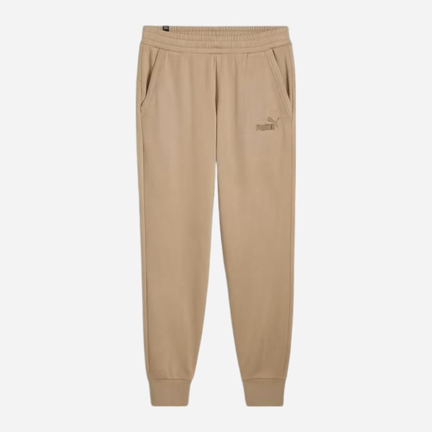 Акція на Спортивні штани утеплені чоловічі Puma Ess Elevated Sweatpants Fl Cl 682704-67 XL Бежеві від Rozetka