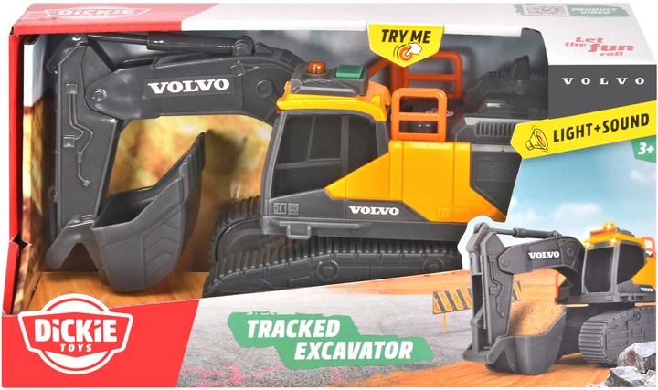 Екскаватор Dickie Toys Вольво зі свтловими та звуковими ефектами 23 см (4006333087660) - зображення 5