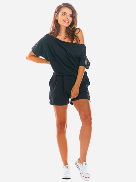 Kombinezon damski krótki Infinite You M212 113454 L-XL Czarny (5902360543010) - obraz 5