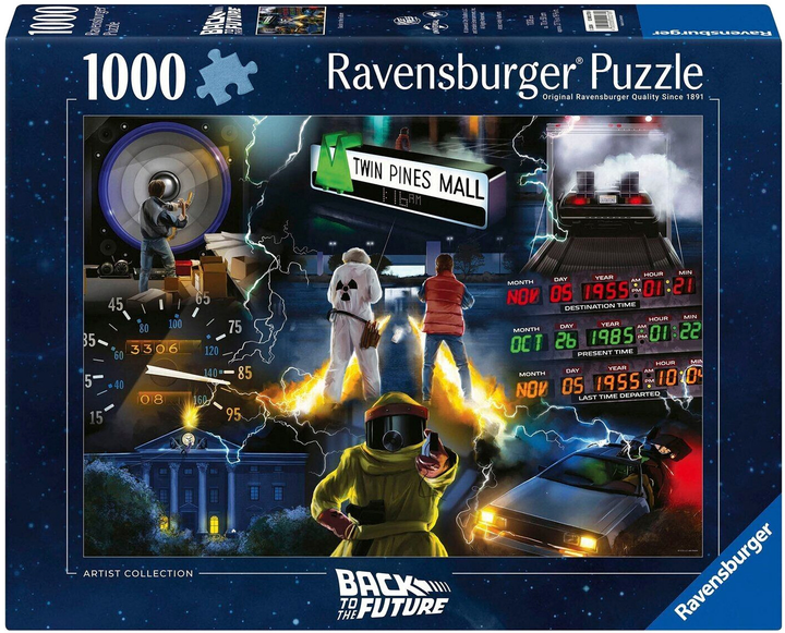 Пазл Ravensburger Назад у майбутнє 70 x 50 см 1000 деталей (4005555002789) - зображення 1