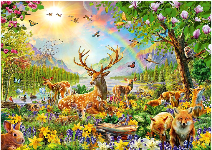 Puzzle Ravensburger Leśne zwierzęta 49 x 36 cm 200 elementów (4005556133529) - obraz 2