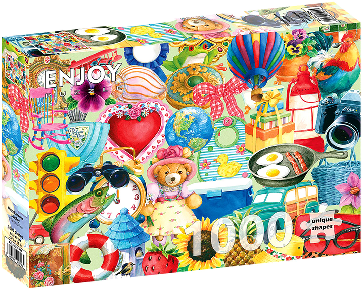 Puzzle Enjoy Miscellaneous Medley 68 x 48 cm 1000 elementów (5949194019045) - obraz 1