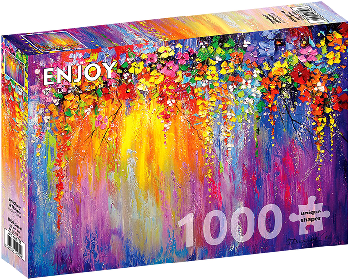 Puzzle Enjoy Symfonia kwiatów 68 x 48 cm 1000 elementów (5949194017508) - obraz 1