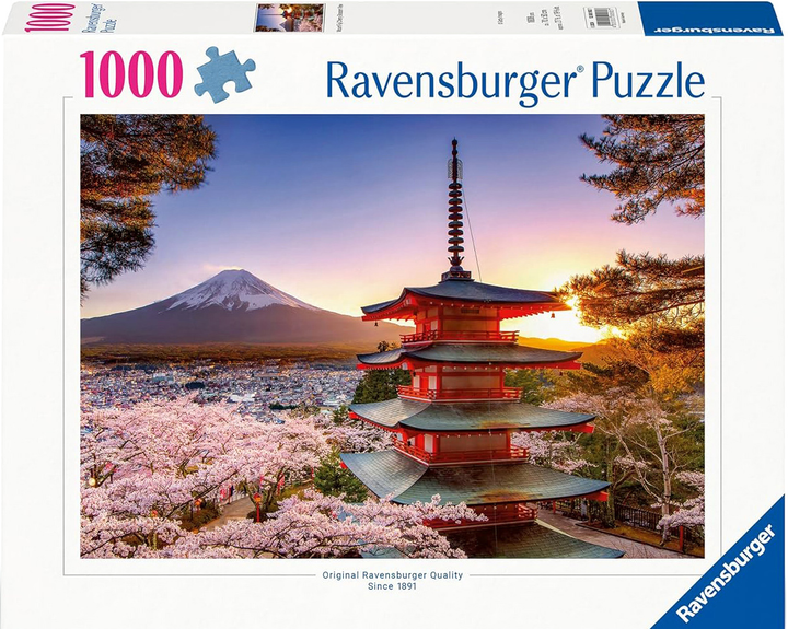 Пазл Ravensburger Фудзі та цвітіння вишні 70 x 50 см 1000 деталей (4005555005827) - зображення 1