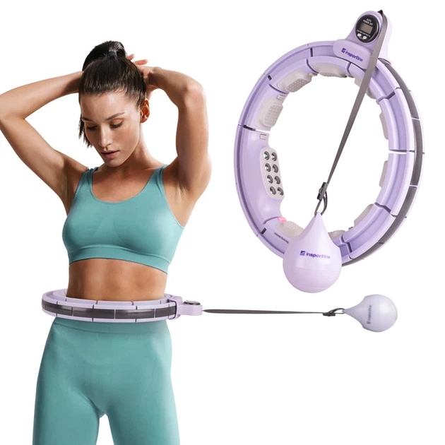 Хула-хуп з магнітами та обважнювачами inSPORTline Weight Hoop Pro 69-105 см - изображение 3