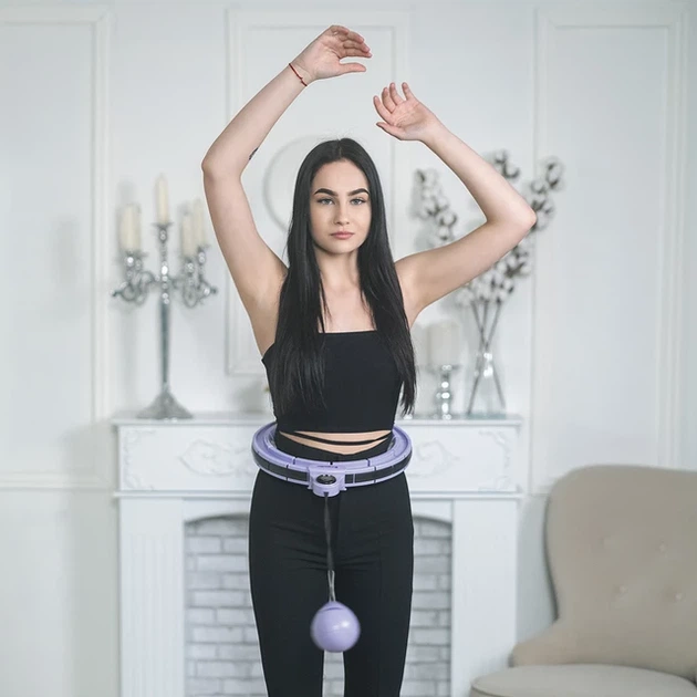 Хула-хуп з магнітами та обважнювачами inSPORTline Weight Hoop Pro 69-105 см - изображение 4