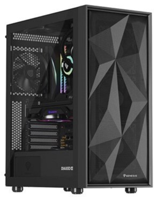 Obudowa Natec Genesis Diaxid 605F Black (NPC-2046) - obraz 4