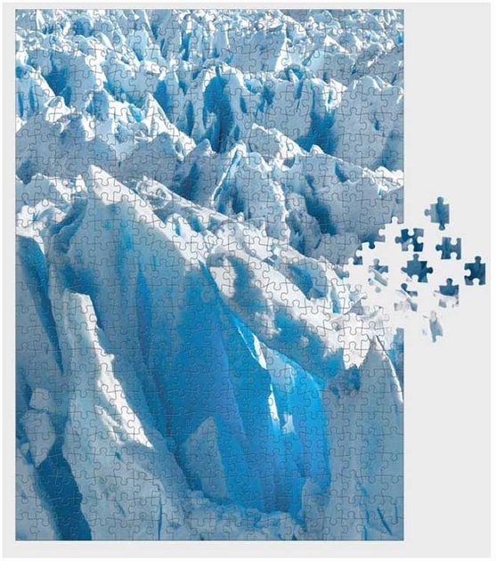 Puzzle Printworks Nature Glacier 52 x 38 cm 500 elementów (7350108171793) - obraz 2