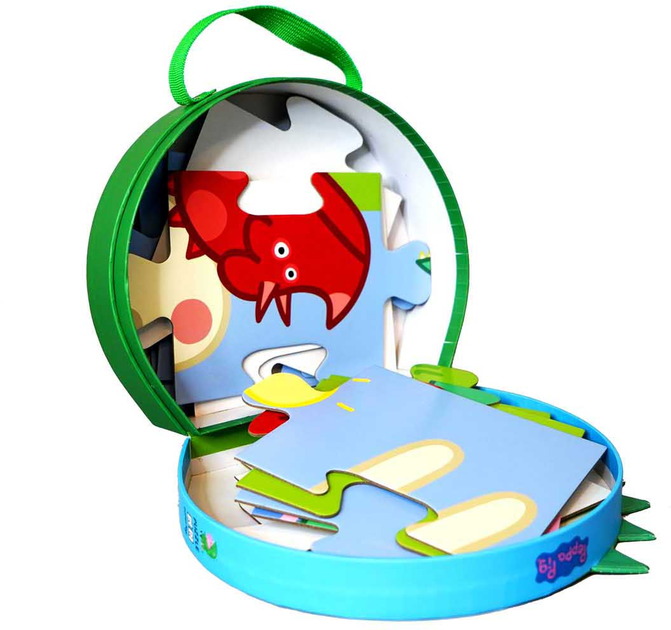 Puzzle Barbo Toys Peppa Pig George w walizce 40 x 60 x 0.2 cm 12 elementów (5704976090182) - obraz 3