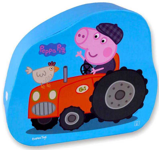 Puzzle Barbo Toys Świnka Peppa w ozdobnym pudełku Farmer George 24 elementy (5704976089483) - obraz 1