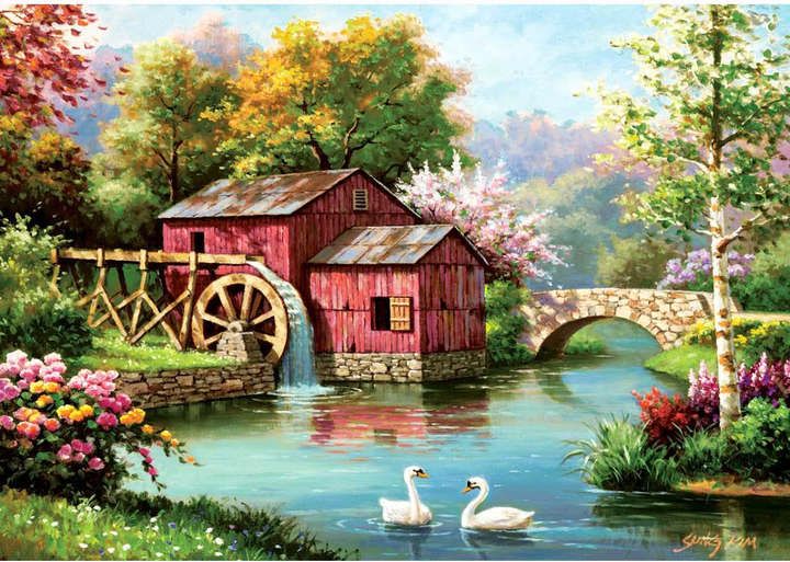 Puzzle Art Puzzle Czerwony stary młyn 68 x 48 cm 1000 elementów (8682450141889) - obraz 2