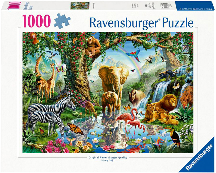 Пазл Ravensburger Пригода в джунглях 70 x 50 см 1000 деталей (4005555006824) - зображення 1