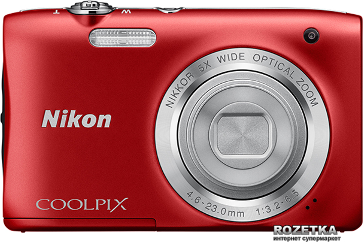 Фотоаппарат Nikon Coolpix S2900 Red (VNA832E1) Официальная