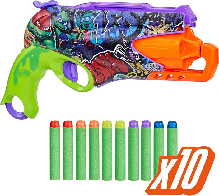 Бластер Нерф Черепашки Ніндзя Nerf Teenage Mutant Ninja Turtles F9972 - зображення 2