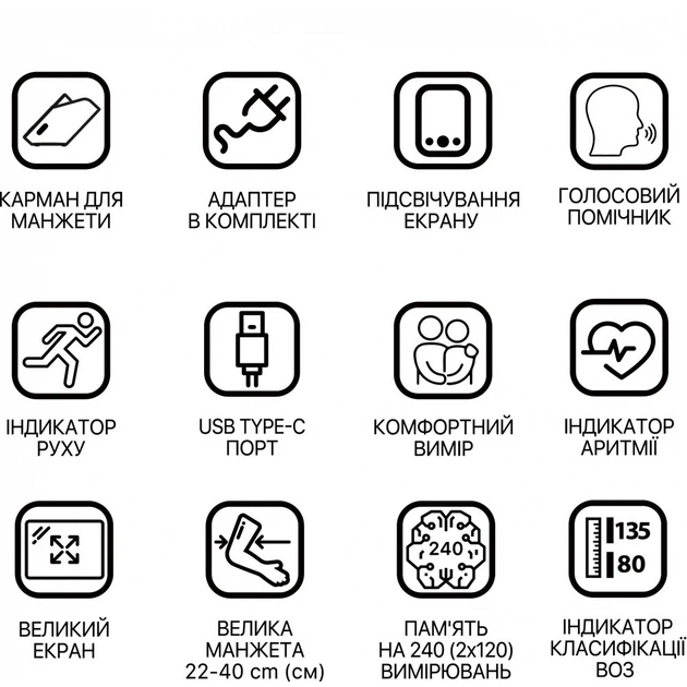 Автоматичний тонометр з манжетою на плече PARAMED Flagman - зображення 6
