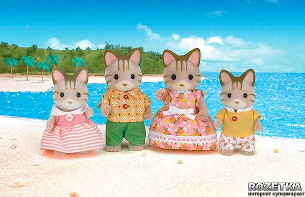 Zestaw Sylvanian Families "Rodzina kotów w paski" (SLV5180) - obraz 4