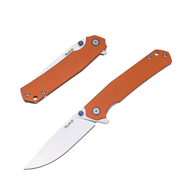 Ніж складаний Ruike Orange замок Frame lock P801-J - зображення 2