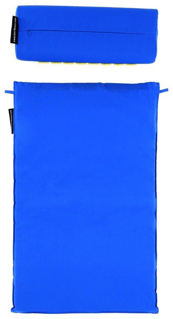 Mata HMS do akupunktury 65 x 42 x 2 cm z poduszką Niebieska z żółtym (5907695540574) - obraz 5
