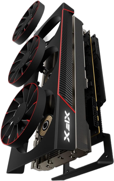 Karta graficzna XFX PCI-Ex Radeon RX 7800 Quicksilver Magnetic Air Gaming 16GB GDDR6 (256bit) (2430/19500) (1x HDMI, 3x DisplayPort) (RX-78TMAIRF9) - obraz 2