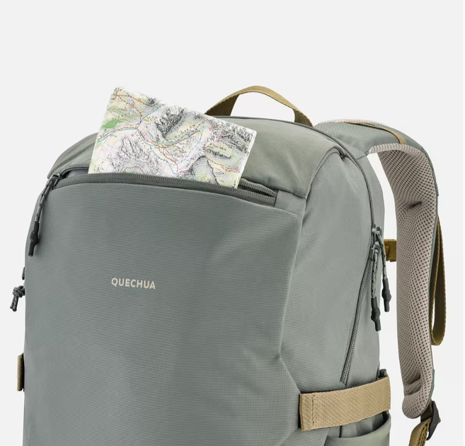 Туристичний Рюкзак QUECHUA Arpenaz NH500 30л 50 х 28 х 20 см Хакі