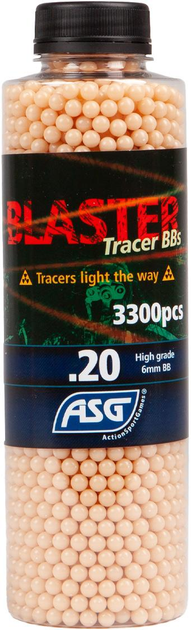 Страйкбольні кульки ASG Blaster Tracer Red 6 мм 0,2 г 3300 шт - зображення 1