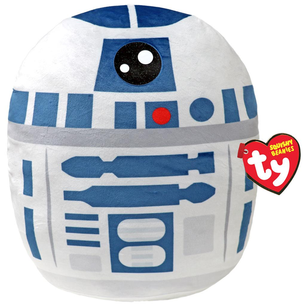 М'яка іграшка TY Squishy Beanies Star Wars R2D2 30 см (0008421393596) - зображення 1