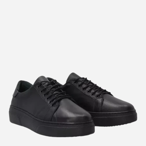 Sneakersy damskie skórzane VENEZIA D007LEBLOSP048 40 Czarne (5906140518588) - obraz 3