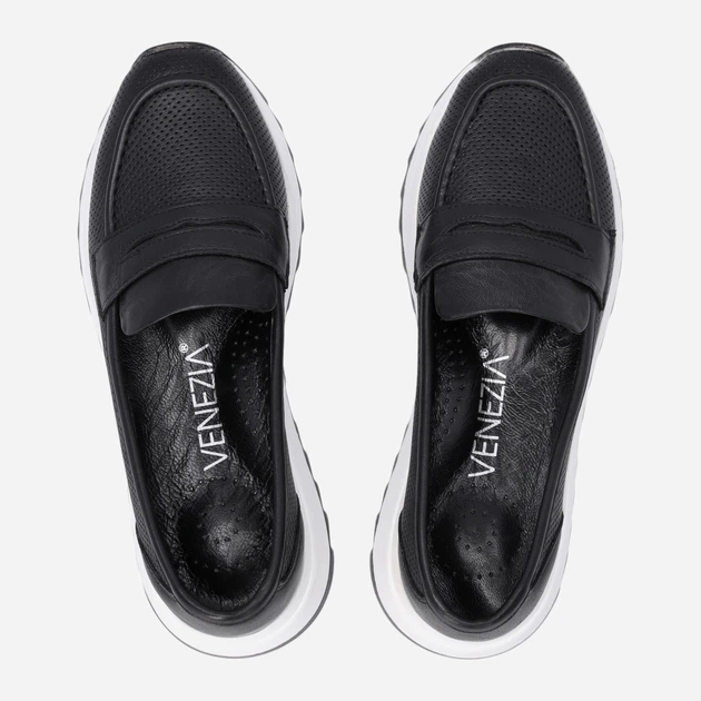 Mokasyny damskie skórzane VENEZIA D006LEBLOBM048 38 Czarne (5906140518502) - obraz 5