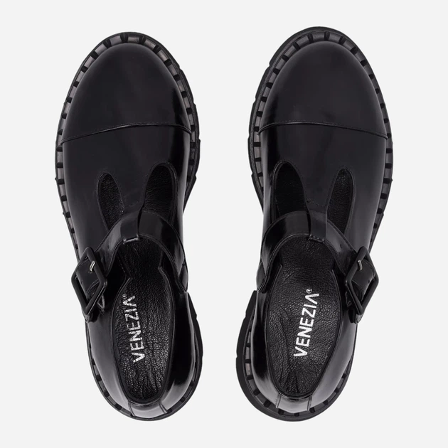 Buty Mary Jane damskie skórzane VENEZIA H002PABLOBL045 39 Czarne (5906140525487) - obraz 5