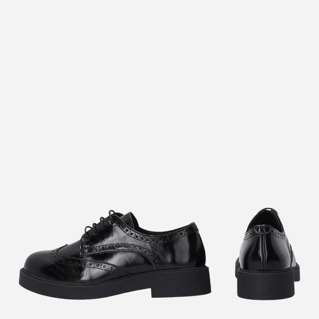 Brogsy damskie skórzane VENEZIA D020PABLOBL032 40 Czarne (5906140521274) - obraz 4