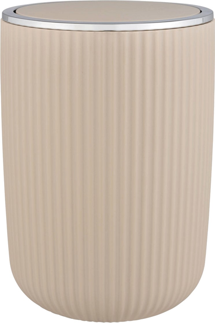 Kosz łazienkowy Wenko Agropoli z obrotową pokrywą 5.5 l Beżowy (4008838354834) - obraz 7