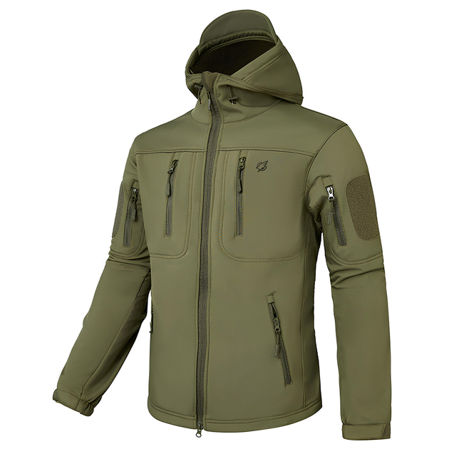 Чоловіча куртка Eagle Soft Shell JA-01-0 з флісом Green Olive XL - зображення 2