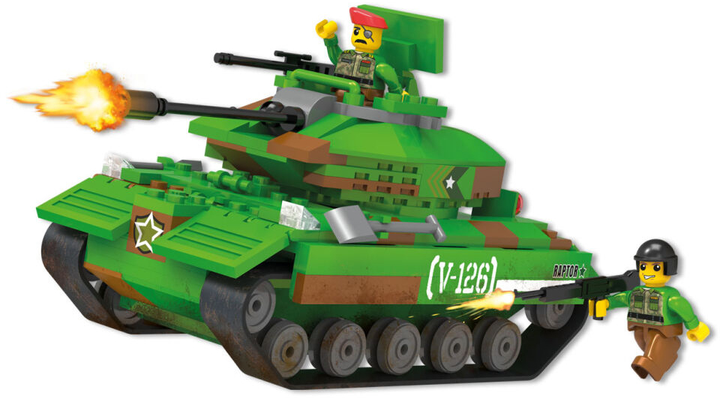 Klocki konstrukcyjne Icom Blocki MyArmy Czołg na pustyni 253 elementów (6922018369150) - obraz 3
