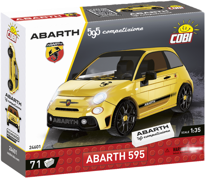 Конструктор Cobi Abarth 595 Competition 71 деталей (5902251246013) - зображення 1